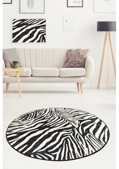 Zebra Djt Çap 100 Cm Dekoratif Halı