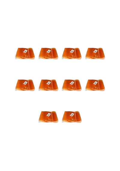 Plastik Şeffaf Turuncu Sup Kaşık - Tatlı Dondurma Kaşığı - 12.5 Cm. - 50 Adetlik 10 Paket Turuncu