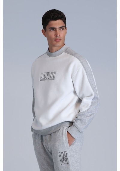 Lufian Vıler Erkek Sweatshirt Beyaz Beyaz 112030148100500 Beyaz