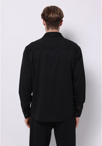 Colin's Colins Regular Fit Erkek Siyah Shacket Cl1075640 Q1.v2 Blk Siyah