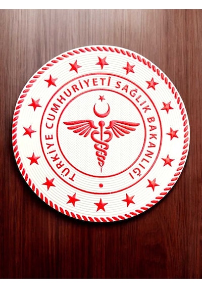 Bakanlığı Slikon Arma Cırtlı Beyaz Renk Beyaz
