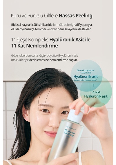 Hassas Ciltlere Bakım Sunan Nemlendirici Tonik Goodal Houttuynia Cordata Hyaluron Soothing Toner