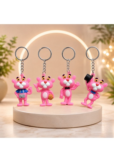 Vıp 11 Adet Pembe Panter Anahtarlık Okul Çantası Aksesuarı Yılbaşı Hediyesi Pembe Panter Oyuncakları