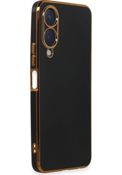 Cosmotex Newface Vivo Y17s Kılıf Volet Silikon - Siyah