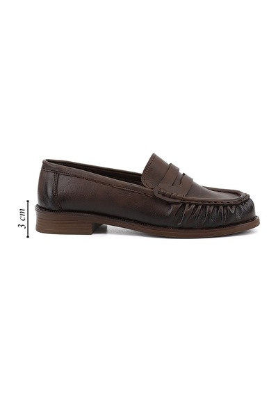 Gönderir Kadın Kahverengi Loafer Ayakkabı Ddza87335885