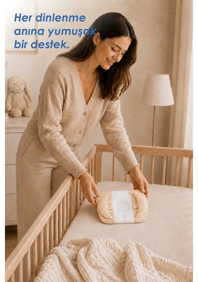 Babyjem Ayarlanabilir Düz Kafa Yastığı Somon Çiçek