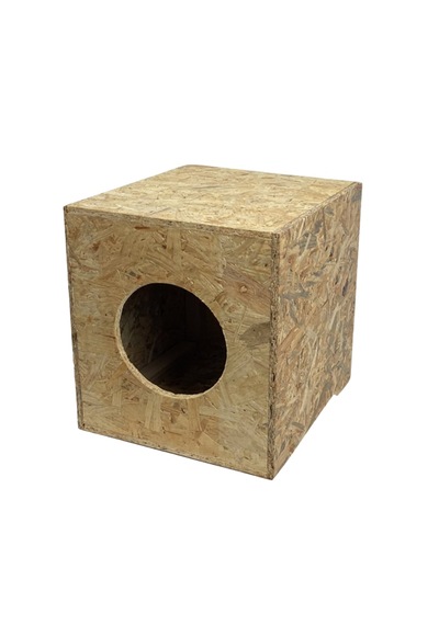 Reyo Kedi Evi Dış Ortam Uygun Ahşap Kedi Evi Osb 40x30x30 Cm - Cat05