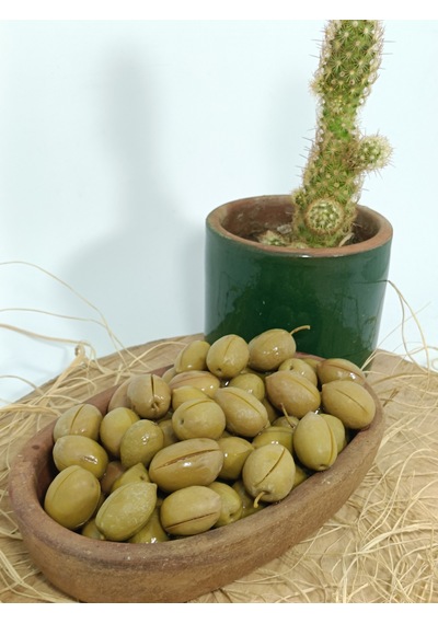 Aydın Yöresi Memecik Cinsi Sofralık Tatlandırılmış Çizik Zeytin 2 Kg
