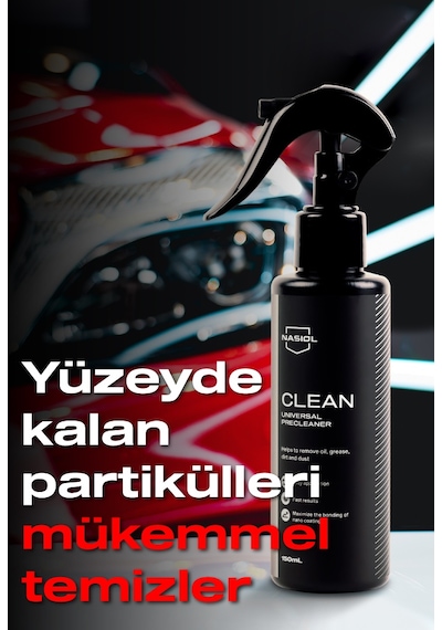 Nasiol Clean Seramik Kaplama Öncesi Yüzey Temizleyici Genel Temizleme 150ML Araç Ev Temizlik Spreyi