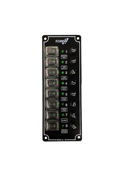 Tekne Karavan 8li Sigorta Paneli Cam Sigortalı - Marin Tip