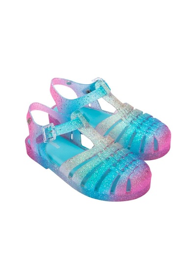 Mini Melissa Kız Çocuk Possession Pembe-mavi Simli Sandalet-14571 Çok Renkli