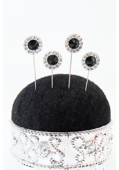 Numetal 4 Lü Oval Siyah Taşlı Eşarp İğnesi. Şal İğnesi. Türban İğnesi. Başörtü İğnesi. Eşarp Ve Şal İğnesi. Gümüş