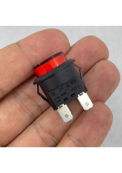 Ic-180n Buton Plastik 22mm 12v 4p Kırmızı