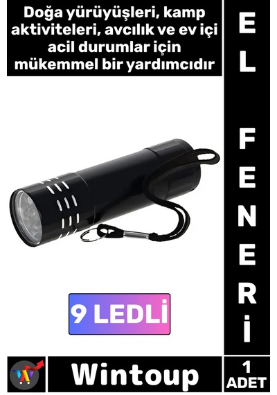 Fener Profesyonel Kamp Outdoor Avcılık Balıkçı Deprem Acil Durum Piknik Güçlü Aydınlatma Sunan Komp