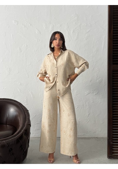 Verymoda Nakışlı Pantolon F1900 Taş Desen 2