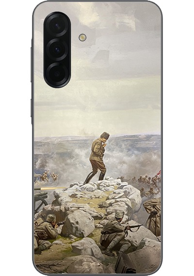 Samsung Galaxy A36 Uyumlu Cephede Komutan Bağımsızlık Atatürk Baskılı Silikon Kılıf Renkli