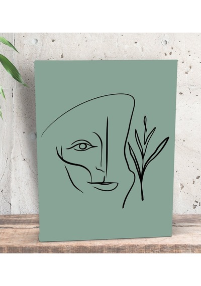 Bk Gift Minimalist Art Tasarımlı Dekoratif Mini Kanvas Tablo 15X2 (551115684)