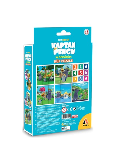Trt Çocuk Kaptan Pengu Küp Puzzle