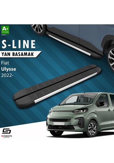 S-dizayn Fiat Ulysse Kısa Şase S-line Aluminyum Yan Basamak 213 Cm 2022 Üzeri A+ Kalite