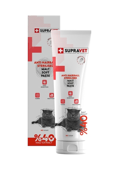 Supravet Kısırlaştırılmış Kediler İçin Multivitamin Malt Macun 100 G