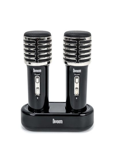 Divoom SongBird-HQ Çift Karaoke Mikrofonlu 6 Ses Efektli 50 W Taşınabilir Bluetooth Hoparlör