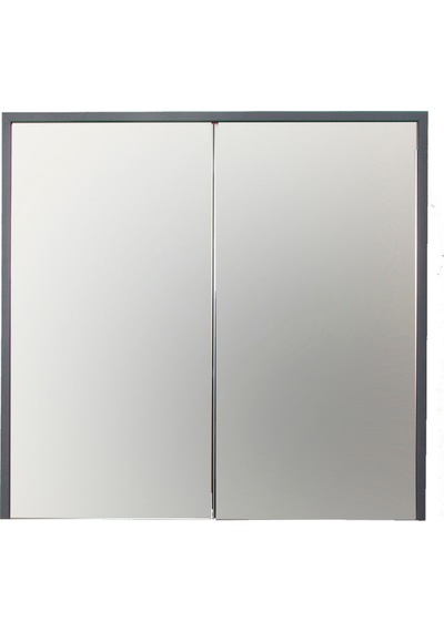 Dicle Aynalı Üst Dolap Antrasit 80X75X15 Cm Antrasit