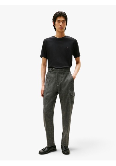 Tommy Hilfiger Lıght Interlock Tee Erkek Siyah T-shirt - Mw0mw37508