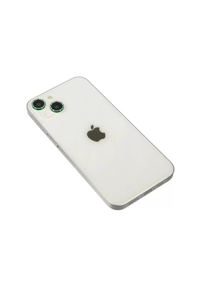 Newface Apple  Uyumlu  iPhone 14 Diamond Kamera Lens - Yeşil