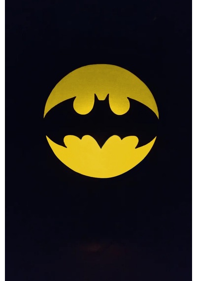 Batman Logolu Gece Lambası Çok Renkli