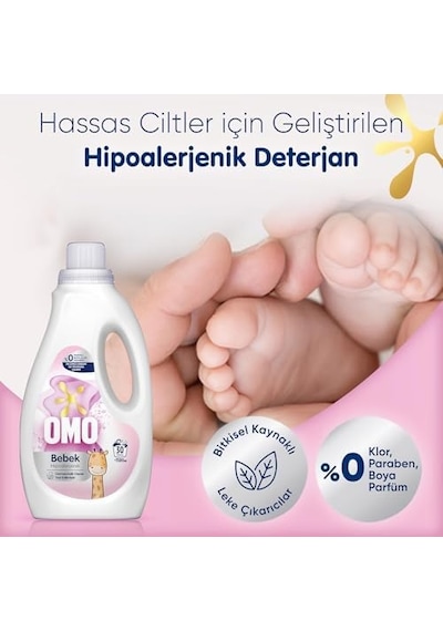 Bebek Sıvı Deterjan 1500 Ml 3 Paketi