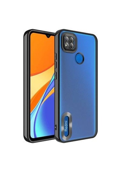 Lexroo Xiaomi Redmi 10a Kamera Korumalı Logo Gösteren Omega Tpu Silikon İnce Kılıf - Siyah
