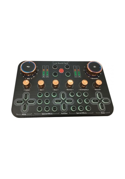 Ses Değiştiricili Canlı Yayın Ses Kartı Effectsli Canlı Yayın Mixeri