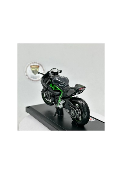 Kawasaki Ninja H2r Maket Motor - 1:18 Msz Diecast Stantsız Siyah