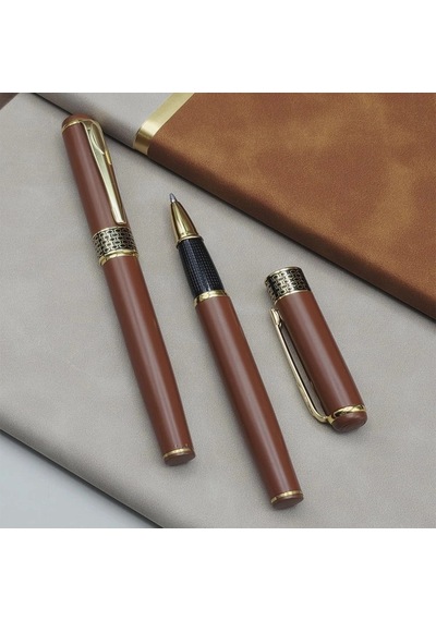 Soft Deri Defter Ve Roller Kalem Seti Yeni Toplantı Kadın