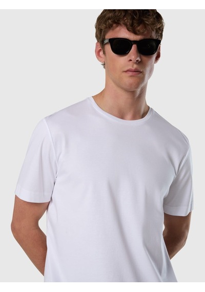 North Sails Kısa Kollu Bisiklet Yaka Pamuklu Erkek T-shirt-33475 Beyaz