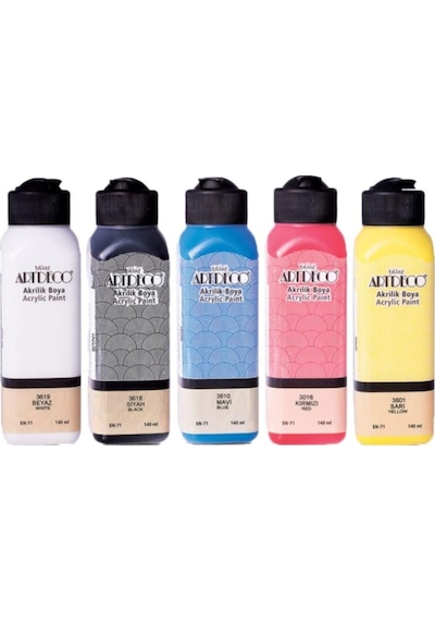 Artdeco Akrilik Boya 140 Ml 5'Li Set