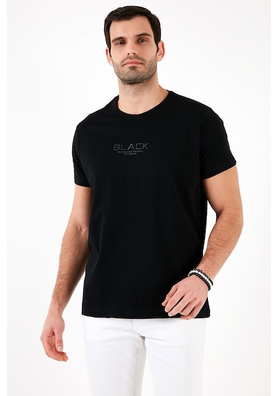 Buratti Pamuklu Slim Fit Bisiklet Yaka Erkek T Shirt 541Follow Siyah Buratti Pamuklu Slim Fit Bisiklet Yaka Erkek T Shirt 541Follow Siyah