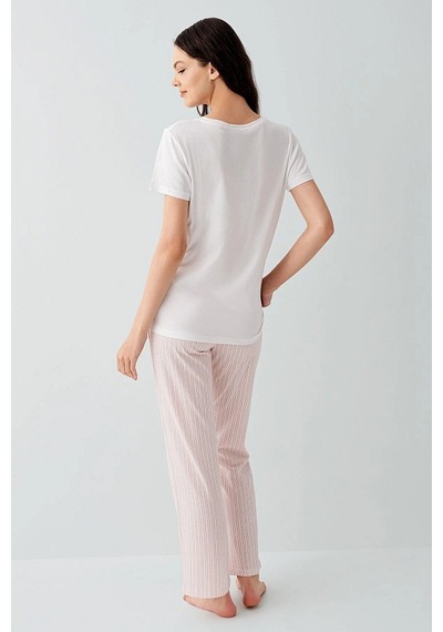Arnetta Ar3593-s Bayan Pijama Takımı Beyaz