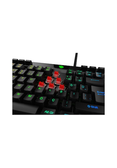 Pusat K3 Pro RGB Kablolu Mekanik Türkçe Oyuncu Klavye