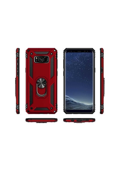 Galaxy S8 Plus Kilif Zore Vega Yüzüklü Standli Zirh Kilif 556703770