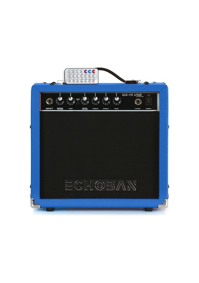 Echoban Ga15usb 15 Watt Mavi Gitar Amfisi Usb