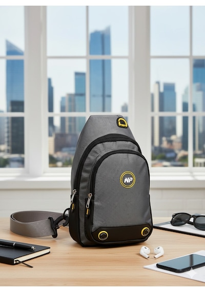 NEWİSH POLO BODY BAG ÇAPRAZ GÖĞÜS VE SIRT ÇANTASI-GRİ QATRO 2260 Gri