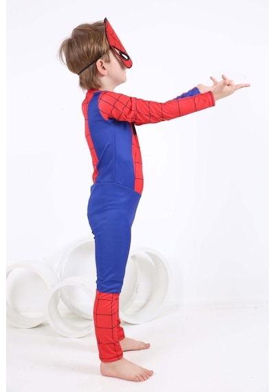 Spiderman Örümcek Adam Çocuk Kostümü Çok Renkli