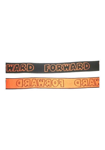 Lastik siyah turuncu Forward desenli 3Cm- 3mt  Şort,Paça,kol Ve D