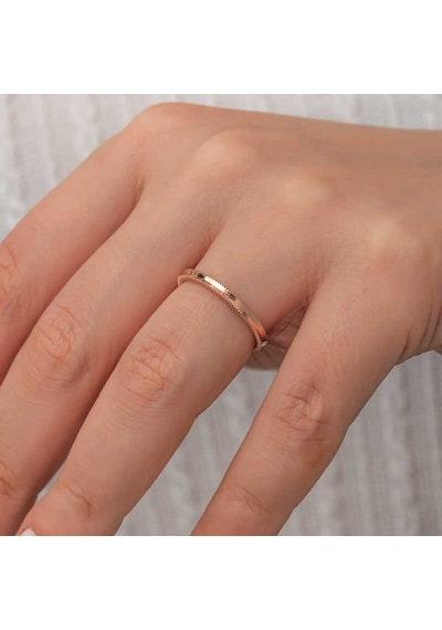 Gümüş Rose Ajda Kadın Yüzük T8758 Rose