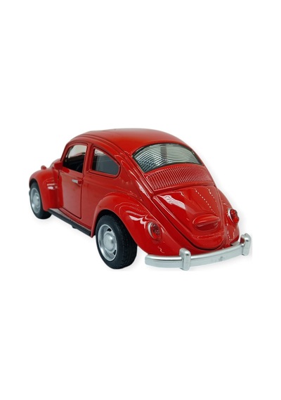 Sesli Işıklı Vosvos Araba 15 Cm - 32111d - Kırmızı Lisinya Çok Renkli