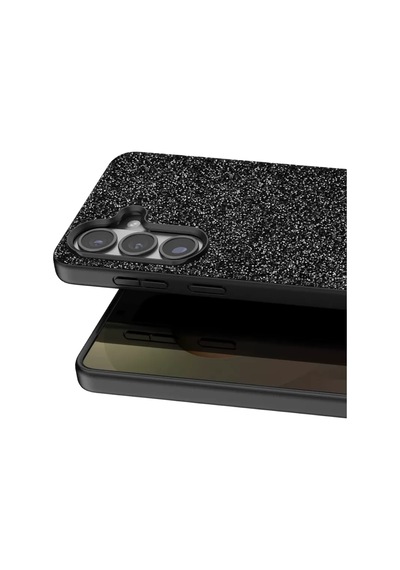 Onegif Samsung Galaxy S26 Plus Uyumlu Bright Simli Kapak - Siyah