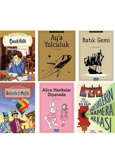 Sözcüklerin Kamera Arkası Üç Arkadaş Bir Ortaokul 6 Kitap Set