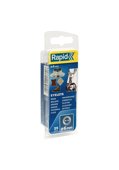 Rapid 5000410 Kuşgözü Delik Halka 6mm 25 Adet Çok Renkli