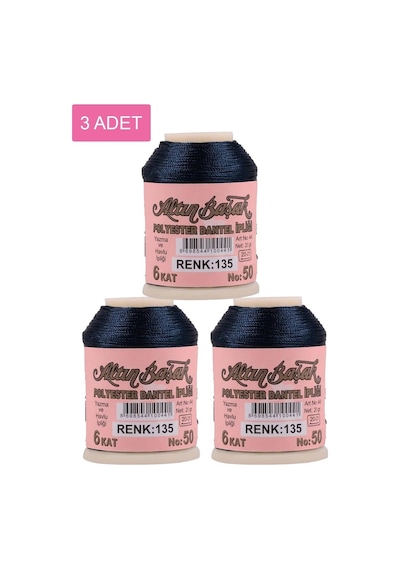 Hubrendy Tedarik 3 Adet Altınbaşak Oya Ve Dantel İpi 20 Gr - Royaleks - No: 135